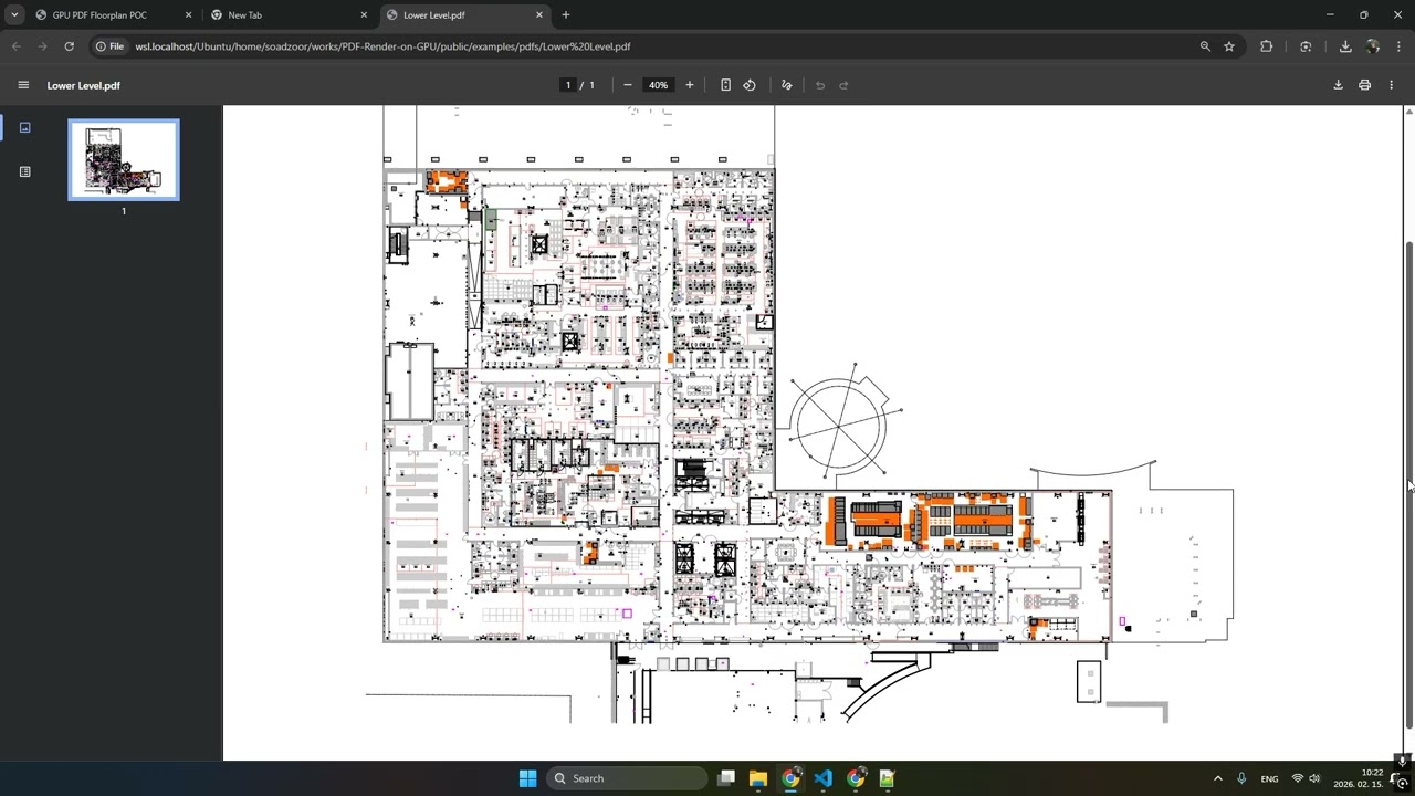 Highly Efficient PDF Renderer