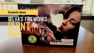 Selva's Fireworks - Blunt - 500g Cake Firework Demo