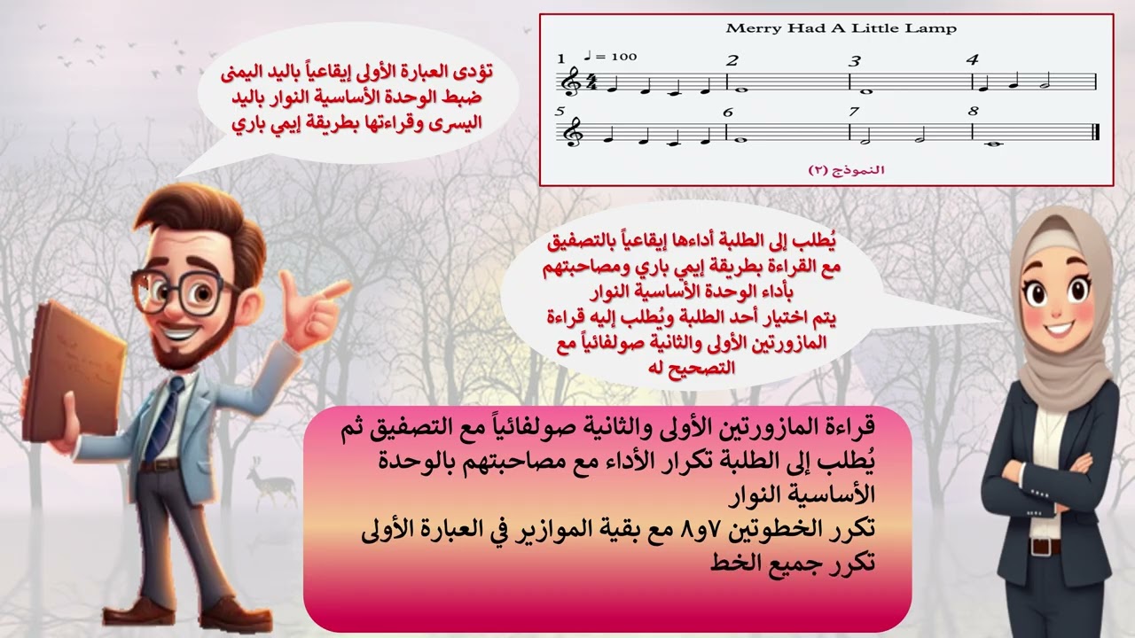درس قراءة إيقاعية وصولفيج غنائي