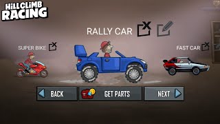 Hill Climb Racing : RALLY CAR vs FAST CAR