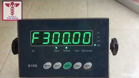 Hướng dẫn Hiệu chuẩn đầu cân điện tử B19S