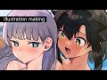 【イラストメイキング】☀世界で一番おっぱいが好き！【タイムラプス】