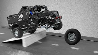 Kamaz Rally Dakar VS Ramps on Treadmill – Lego Technic CRASH Test