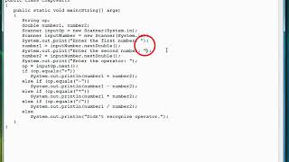 08-08 Exercise 2 A Calculator Program | Making Decisions | Beginners Java Programming.