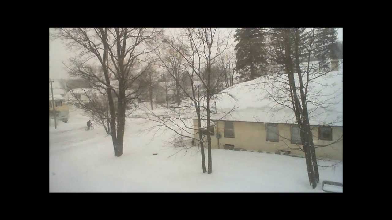 Snow storm in Laconia, NH on February 18, 2014 YouTube