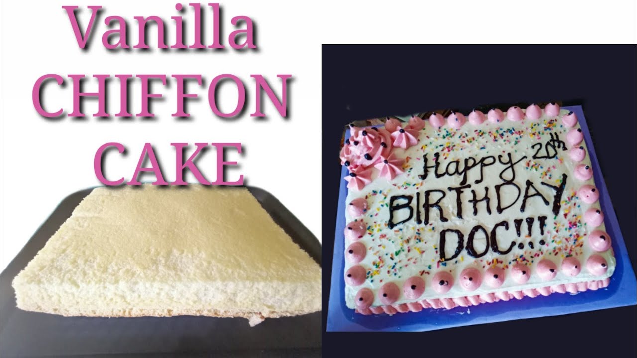 Vanilla Chiffon Cake YouTube