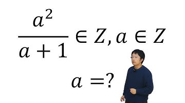 If a^2/(a+1) is an integer, a is also an integer, then a=?