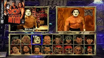 WCW Nitro - Intro & Wrestler " Pick Me " Rants [PS1]