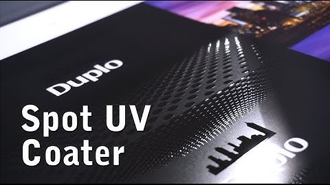 Duplo DDC-810 Raised Spot UV Coater | Short Demo