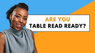 Transform Your Script With A Live Table Read