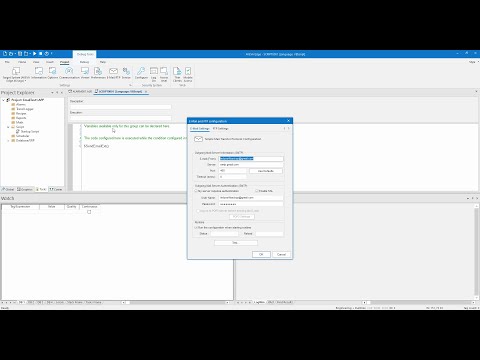 Rapid Application Note: How to configure the SMTP client on AVEVA Edge and InduSoft to send emails