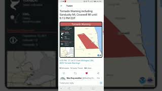 Sandusky Michigan Tornado 7-27-21