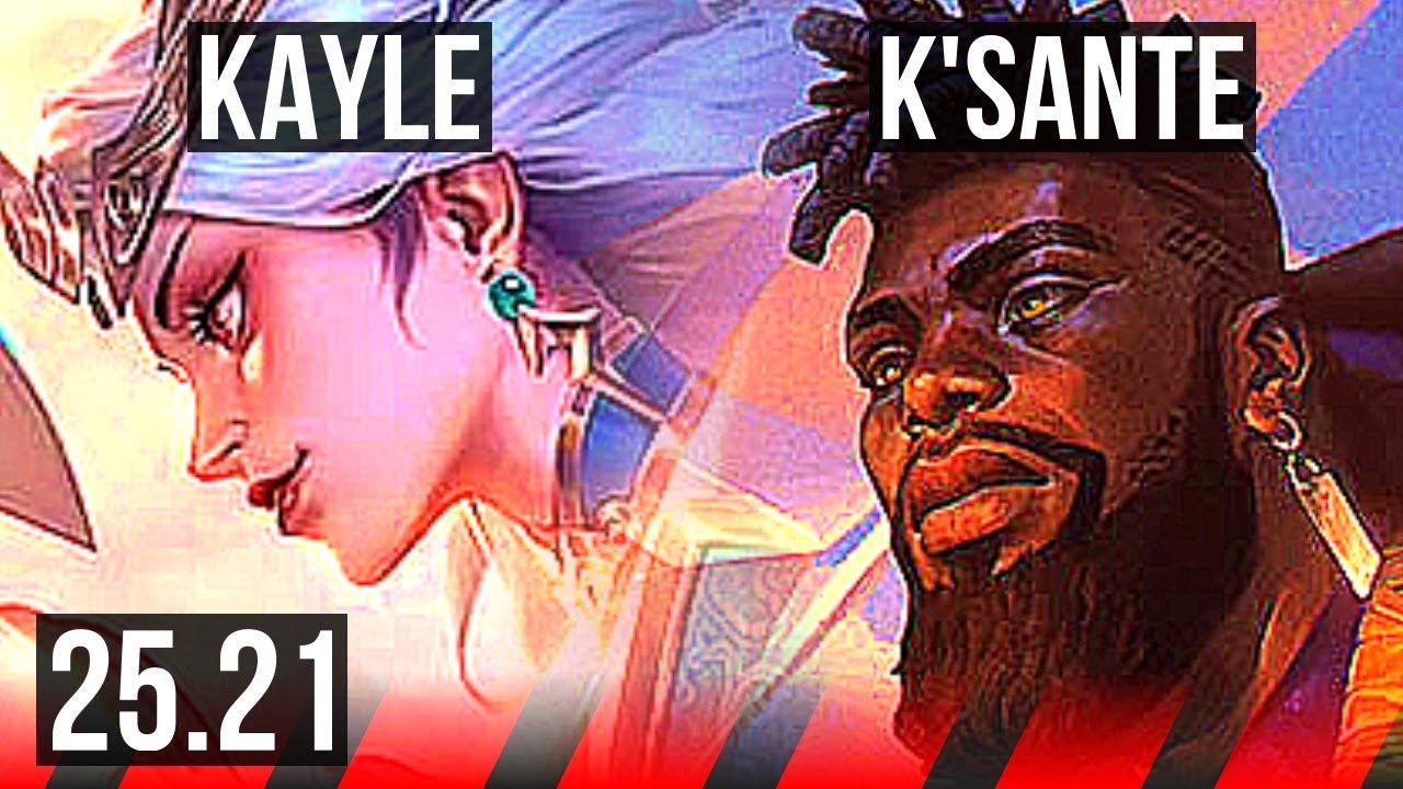 KAYLE vs K'SANTE (TOP) | 8 solo kills, 61k DMG, 6k comeback, Dominating | EUW Master | 25.21