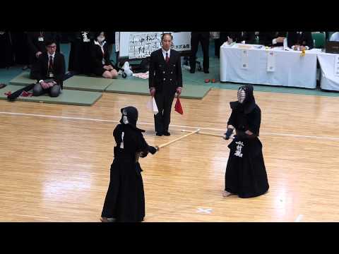 2014 関東学生剣道選手権 １回戦 日体大 村瀬達 vs 慶大 古田
