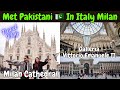 Visit to milan cathedral and galleria vittorio emanuele 2  milan 4k drone view  pakistani in italy