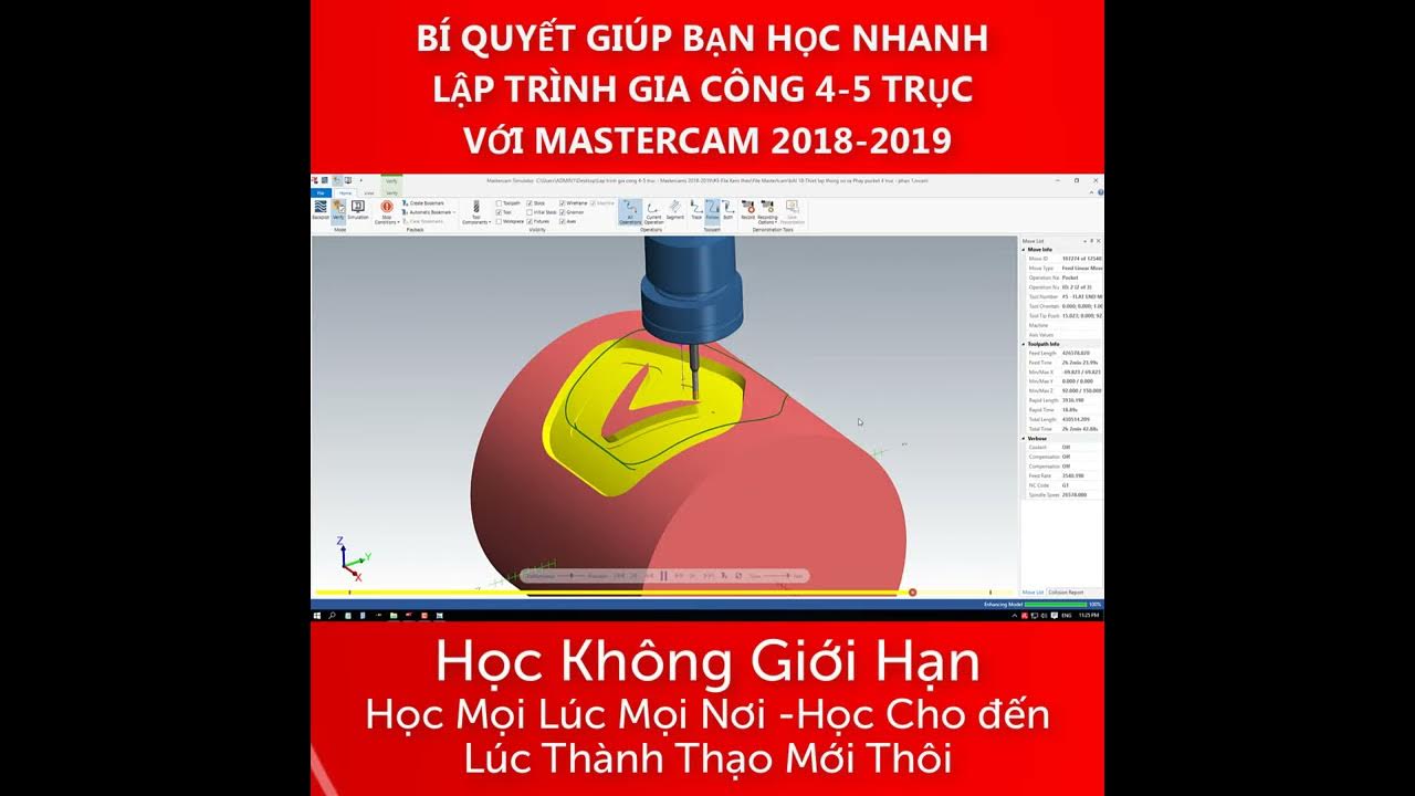 Giáo Trình Mastercam Multiaxis YouTube