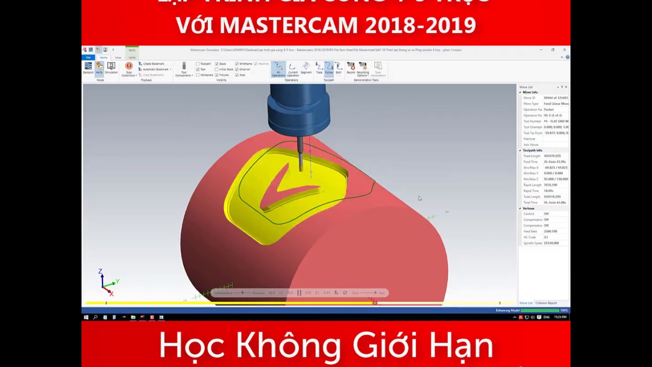 Giáo Trình Mastercam Multiaxis YouTube