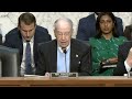 Grassley Opens Judiciary Committee Executive Business Meeting