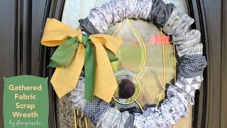 Gathered Fabric Scraps Wreath By Gingercake Patterns