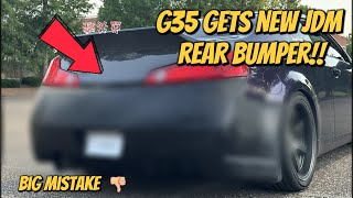 G35 Coupe gets Speed Charge Rear Bumper!!! 2007 Infiniti G35 Rear Bumper