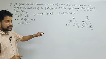 CD and GH are respectively the bisectors of ∠ACB and ∠EGF such that D and H lie on sides AB and FE