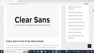 How to Download and Install Clear Sans Font Free Download in Adobe Photoshop screenshot 1
