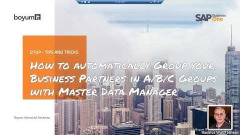 B1UP Tip: How to automatically Group your BPs in A/B/C Groups