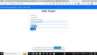 Ticket Tracking Application screenshot 1