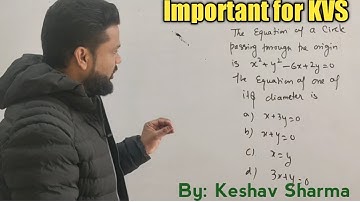 Circle KVS Question by Keshav Sharma #mathematics #kvs #kvstgtpgt #mathematician #math #exam