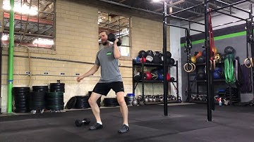 Demo: Alternating One-arm Dumbbell Power Cleans