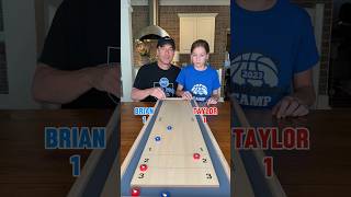 Family shuffleboard challenge! #familygamenight #familyfun