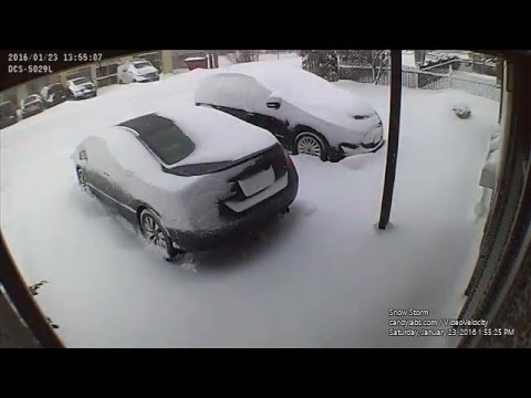 1/23/2016 Snow Storm Driveway Time Lapse - YouTube