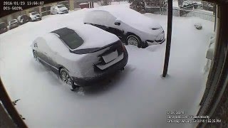 1/23/2016 Snow Storm Driveway Time Lapse