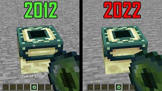 minecraft sounds in 2012 vs 2022