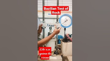#Brazilian Test of Rock# determine the tensile strength of Rock ,dia of  54mn , like 👍&🔔#shorts