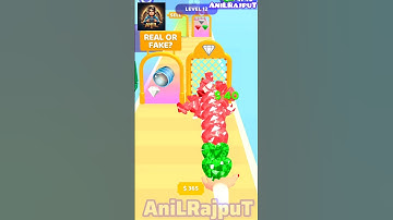 Real Or Fake Gem Stack Runner Level - 12 #funnygameplay #shorts