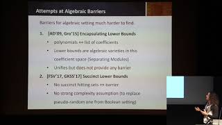 Session 1-1 Barriers for Rank Methods in Arithmetic Complexity
