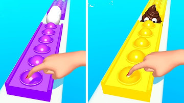 Pop Run! Very satisfying and relaxing sounds ASMR slicing game