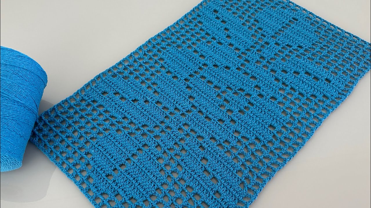 Base em crochê desenho de Rosa, crochê filé aula passo a passo pt 2