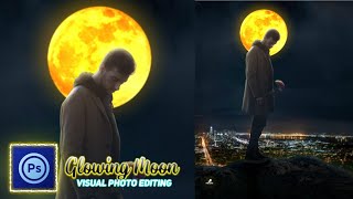 Glowing Moon Visual Photo Editing | In Ps Touch Apk | Step By Step | Full Detail | PSR EDITZ screenshot 5