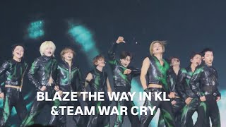 &TEAM War Cry Fancam Blaze The Way tour in Kuala Lumpur 260819
