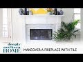 How to Tile a Fireplace, Full tutorial of a Fireplace Makeover