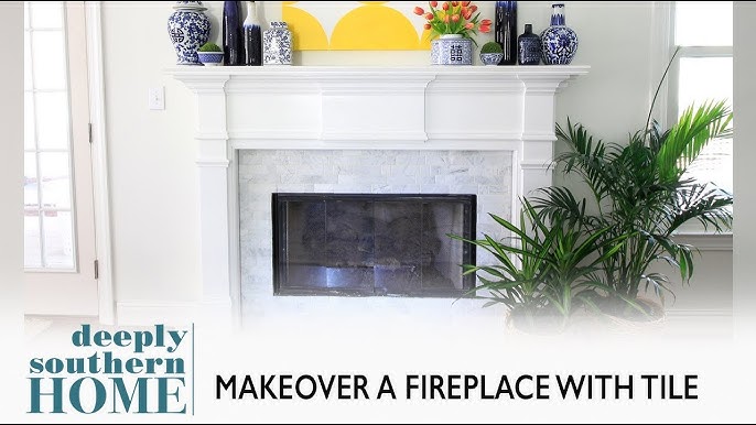 Tiling the Fireplace Surround 