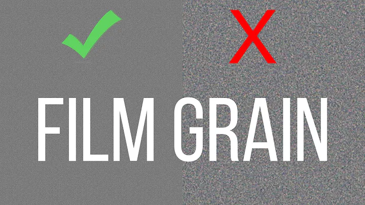 Good FILM GRAIN for Youtube - How to avoid the denoiser and the compression