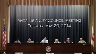 20140701 - Andalusia City Council Meeting - July 1 2014