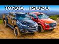 Toyota hilux v isuzu dmax offroad challenge