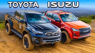 Toyota Hilux v Isuzu DMAX: OFFROAD CHALLENGE!