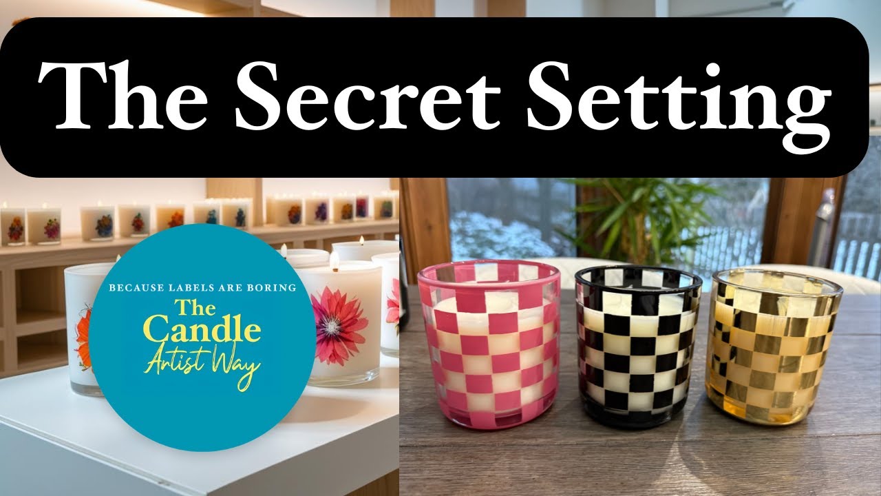 Laser Engraved Candle Art-The Secret Setting for Perfection