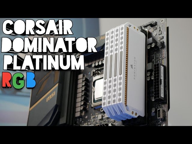 Corsair Dominator Platinum RGB - 4 x 8 Go (32 Go) - DDR4 3600 MHz - CL18