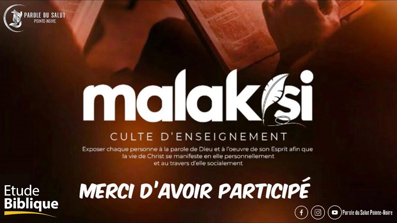 🔴[ 𝐋𝐈𝐕𝐄 𝐈 ] ETUDE BIBLIQUE / 𝐏𝐬-Pointe-Noire / Mercredi 11 Février 2026